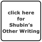Seymour Shubin's Other Writing